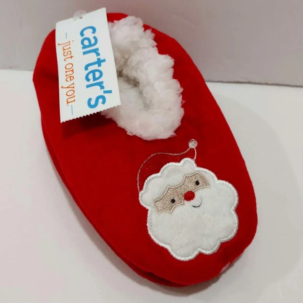 Carter's Just One You® Toddler Santa Slipper Socks - Red 4T-5T